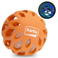 Karlie Led Işıklı Kafes Şeklinde Yumuşak Kauçuk Köpek Oyuncağı 8cm (Karışık Renklerde)