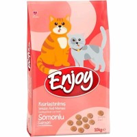Enjoy Somonlu Kısırlaştırılmış Kedi Maması 10KG