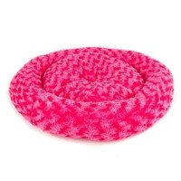 Pet Pretty Simit Peluş Kedi ve Köpek Yatağı Pembe 55x55 cm