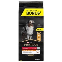 Pro Plan Medium Adult Tavuklu Yetişkin Köpek Maması 14+2,5KG (Bonus Paket)