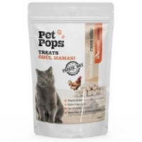Pet Pops Dondurularak Kurutulmuş Tavuk Göğsü Kedi Ödülü 40gr