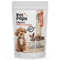 Pet Pops Dondurularak Kurutulmuş Tavuk Yürekli Köpek Ödülü 40gr