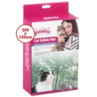 Pawise Balkon ve Pencere İçin Kedi Şeffaf Koruma Ağı 2x1,5m