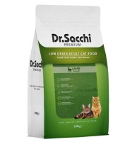 Dr.Sacchi Premium Düşük Tahıllı Kuzu Etli Kedi Maması 1,5 Kg