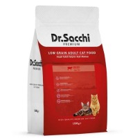 Dr.Sacchi Premium Düşük Tahıllı Sığır Etli Yetişkin Kedi Maması 1,5 Kg