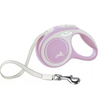 Flexi New Comfort Şerit Otomatik Gezdirme Tasması Rose [Medium] 5m