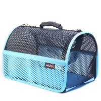 Migno Voyager Fileli Kedi Köpek Taşıma Çantası Turkuaz-Siyah (46x30x27 cm)