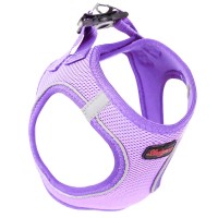 Luckypaw Air Mesh Harness Kedi-Köpek Göğüs Tasması Lila (3-5kg) [XSmall]