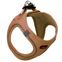 Luckypaw Air Mesh Harness Kedi-Köpek Göğüs Tasması Açık Kahverengi (3-5kg) [XSmall]