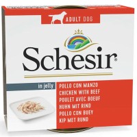 Schesir Jelly - Sığır Etli ve Tavuk Fileto Yetişkin Köpek Konservesi 150gr