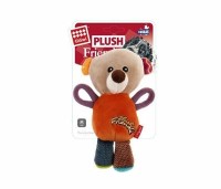 Gigwi Plush Friendz Sesli Ayı Peluş Köpek Oyuncağı (17 cm)