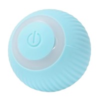 Pet Gravity Led Işıklı, Şarjlı Hareketli Kedi Oyun Topu (Mavi)