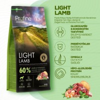Profine Light Lamb - Düşük Tahıllı - Glutensiz Kuzulu Kilolu Köpekler İçin Light Köpek Maması 12KG