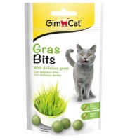 GimCat GrasBits Çimen Aromalı Sindirim Sistemi Destekleyici Şekersiz Kedi Ödül Maması 50gr