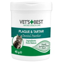 Vet's Best Kediler için Plak ve Tartar Önleyici Ağız Bakım Tozu 45 gr