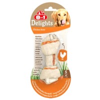 8IN1 Delights Tavuklu Burgu Köpek Çiğneme Kemiği Small 10cm (35gr)