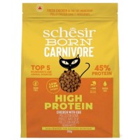 Schesir Born Carnivore (%45 Proteinli) Tavuklu ve Yumurtalı Tahılsız Kedi Maması 1,25KG