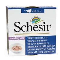 Schesir In Cooking Water - Ton Balıklı, Ringa Balıklı ve Pirinçli Yetişkin Kedi Konservesi 85gr