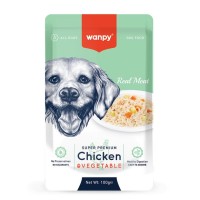 Wanpy Pouch Tavuklu & Sebzeli Yaş Köpek Maması 100gr