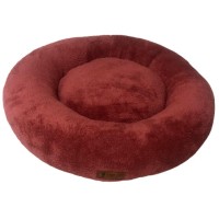 Mor Lama Simit Kedi - Köpek Yatağı [Medium] (Bordo)