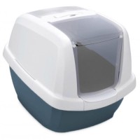 Imac Maddy Kapalı Kedi Tuvaleti 62x49.5x47.5cm (Koyu Mavi)