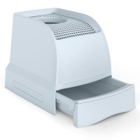 Imac Frida Üstten Girişli, Elekli ve Çekmeceli Kedi Tuvaleti 56x40x43,5cm (Buz Mavisi)