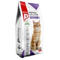Petclay Lavanta Kokulu 10 LT İnce Taneli Topaklanan Bentonit Kedi Kumu