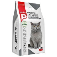Petclay Aktif Karbonlu 10 LT İnce Taneli Topaklanan Bentonit Kedi Kumu