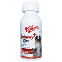 Natura Salmony+Zinc Kedi ve Köpekler İçin Çinko İçeren Somon Yağı 100ml