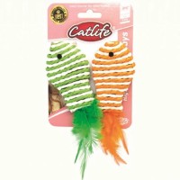 Catlife Kediler İçin 2li Tüylü Balık Oyuncak