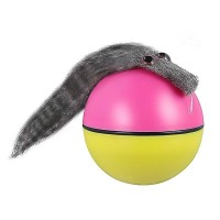 Pilli Hareketli Peluş Sincap Top Kedi Oyuncağı