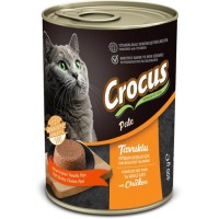 Crocus Pate - Kıyılmış Tavuklu Yetişkin Kedi Konservesi 400gr