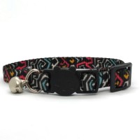 LuckyPaw Çıngıraklı Kedi Boyun Tasması 1x30cm (Graffiti)
