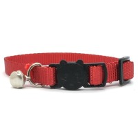 LuckyPaw Çıngıraklı Kedi Boyun Tasması 1x30cm (Kırmızı)