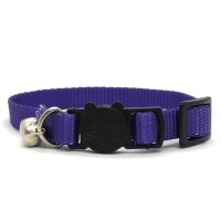 LuckyPaw Çıngıraklı Kedi Boyun Tasması 1x30cm (Mor)