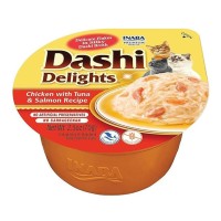 Ciao Dashi Delights Tavuk & Ton ve Somon Balıklı Kedi Çorbası 70 Gr