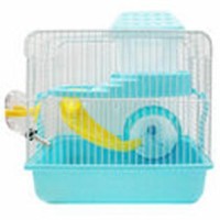 EuroGold Hamster Kafesi Pembe Beyaz 23x17x25 Cm