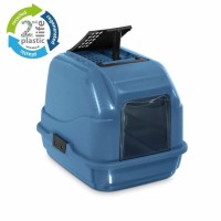 Imac Easy Cat Filtreli Kapalı Kedi Tuvalet Kabı Mavi