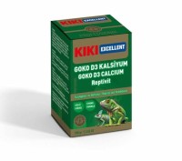 Kiki Excellent Sürüngen ve Amfibiler İçin Goko D3 kalsiyum Tozu 100 Gr