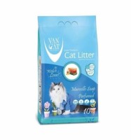 Vancat Marsilya Sabunu Kokulu 10 KG İnce Taneli Topaklanan Bentonit Kedi Kumu