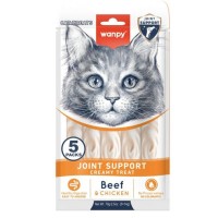 Wanpy Bone Support Sığır Etli ve Tavuklu Krema Kedi Ödülü 5x14gr
