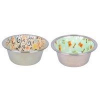 Flip Seramik Kaplı Kedi Ve Köpek Çelik Mama Kabı 275 ml