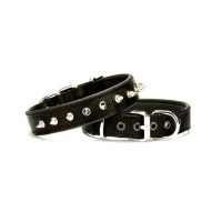 Doggie Dokuma Softlu Çivili Köpek Boyun Tasması Siyah DSBT-2512 L
