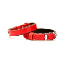Doggie Yumuşak Dokulu Sade Köpek Boyun Tasması Kırmızı SBT-1510 M