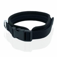 Doggie Havalı Dokumadan El Yapımı Köpek Boyun Tasması 2,5x40-50cm - Siyah