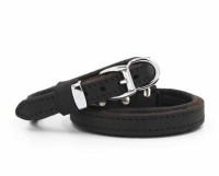 Doggie Yağlı Deri Boyun Tasması Yağlıkahve 1,5X20-25Cm