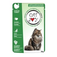 Cat Joy غذای کنسروی گربه بالغ با بوقلمون 85gr