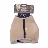 Doggie Havalı Dokuma Kedi Göğüs & Gezdirme Takımı Bej 1,5X30-40Cm