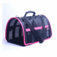 MİGNO FLYBAG Astra Fileli Kedi Köpek Taşıma Çantası - Pembe