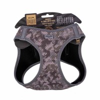 Doggie Havalı Dokuma Reflektör Serisi Küçük Irk Göğüs Tasması Kamuflaj M-38-44Cm